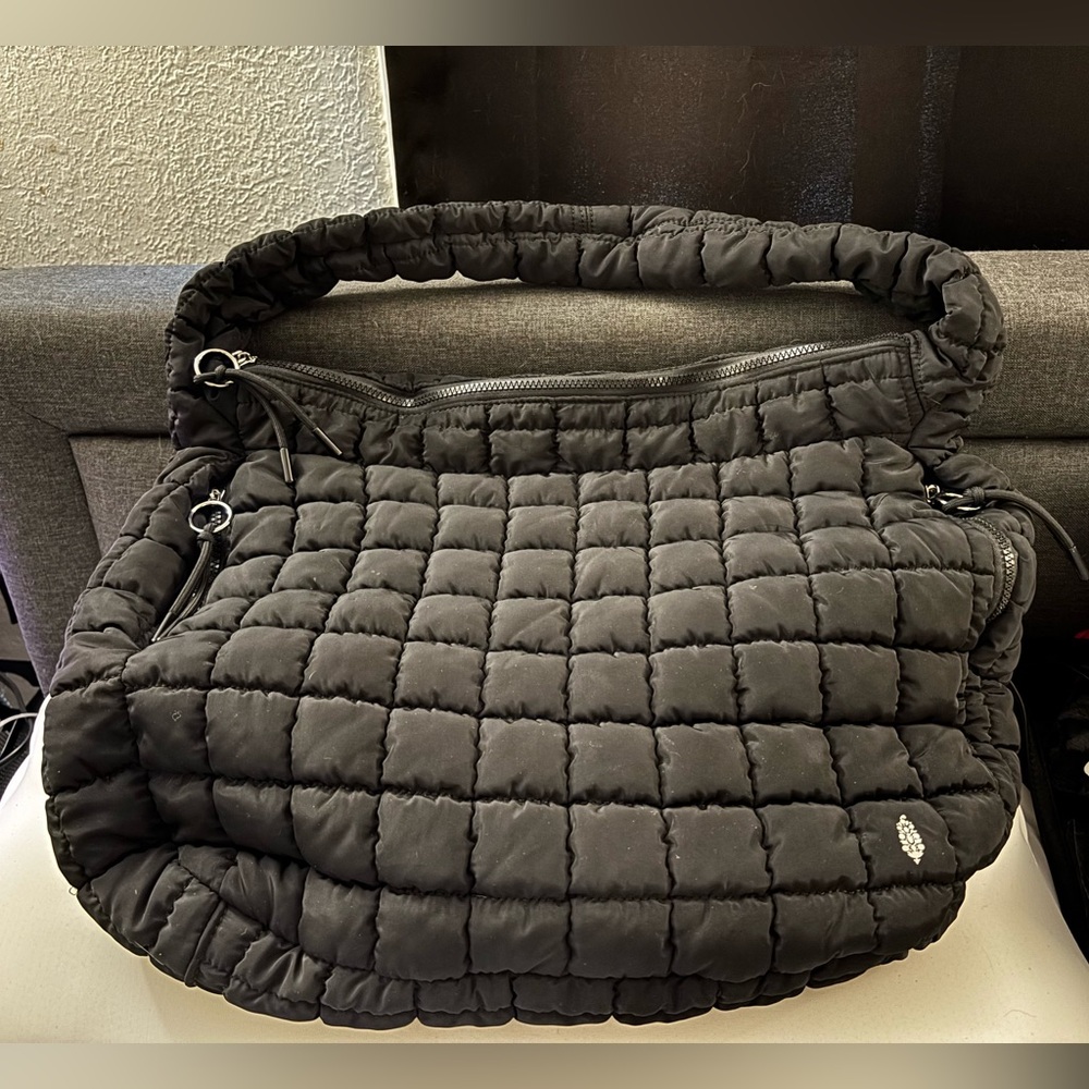 Free People Movement Black Quilted Shoulder Bag